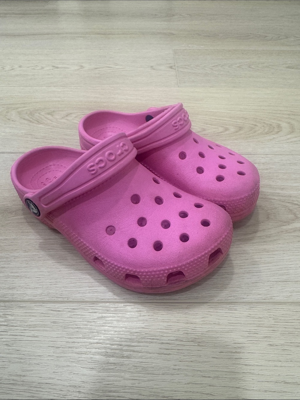 CROCS Kids Pink Classic Clog Sandals